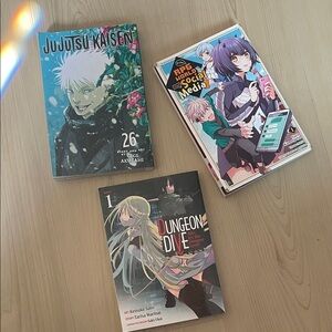 Manga Illustration Book Set with Vibrant Covers